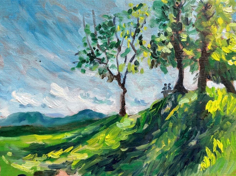 "Am Himmel" plein air